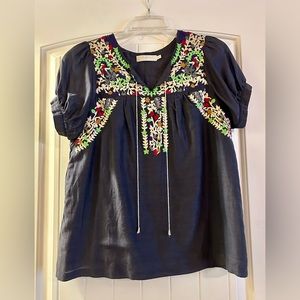 MM Couture Women’s Embroidered Blouse.  Size Small.